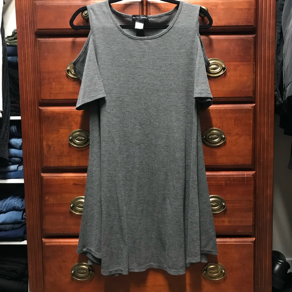 Cold Shoulder Tunic Dress